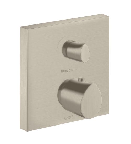 AXOR-HG-AXOR-Starck-Organic-Thermostat-Unterputz-mit-Ab-und-Umstellventil-Brushed-Nickel-12716820 gallery number 1